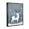 Stupell Industries Season's Greetings Holiday Reindeer Framed Floater Canvas Wall Art